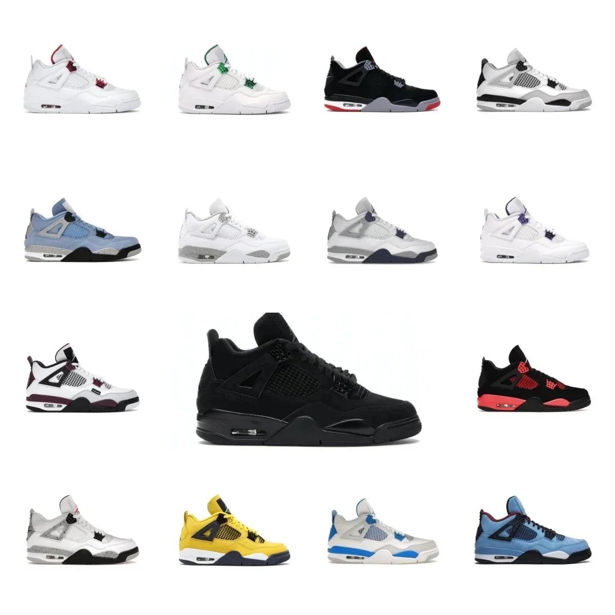 Off-White x Air Jordan 4 Neutral Sneakers - 2
