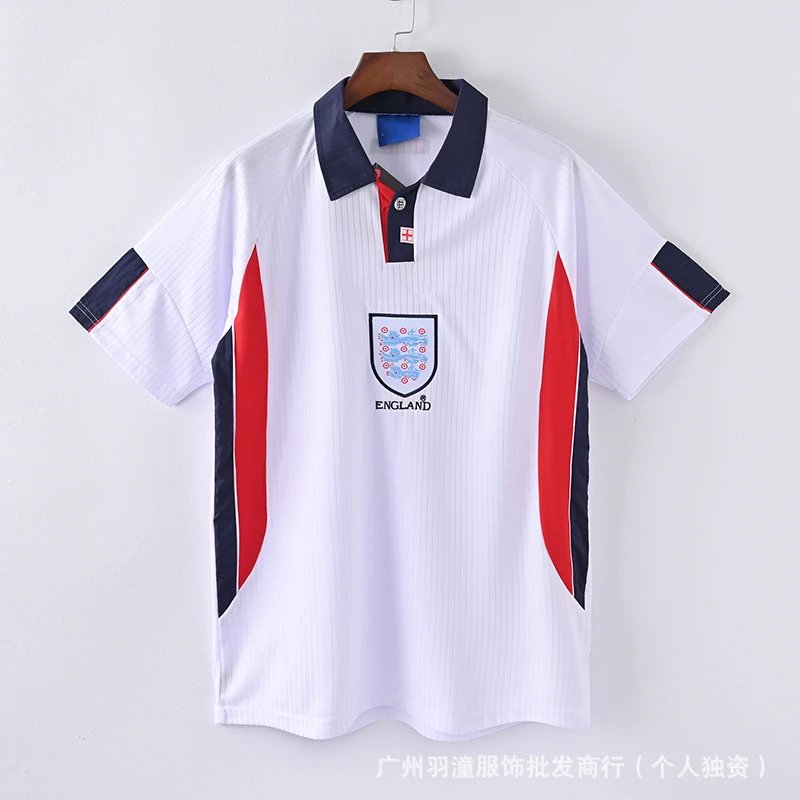 Spain National Team 1994 World Cup Away Jersey White/Red/Orange Polo - 36