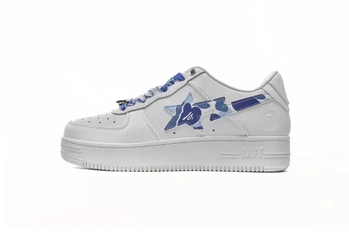 A Bathing Ape Sneakers BAPE STA low-top — ABC Camo White Blue