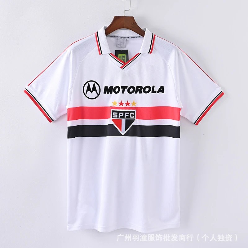 Spain National Team 1994 World Cup Away Jersey White/Red/Orange Polo - 28
