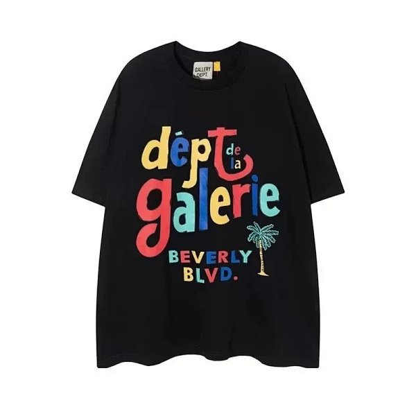 Gallery Dept Dépt de la Galerie Beverly Blvd Black T-Shirt product listing in Litbuy spreadsheet finds