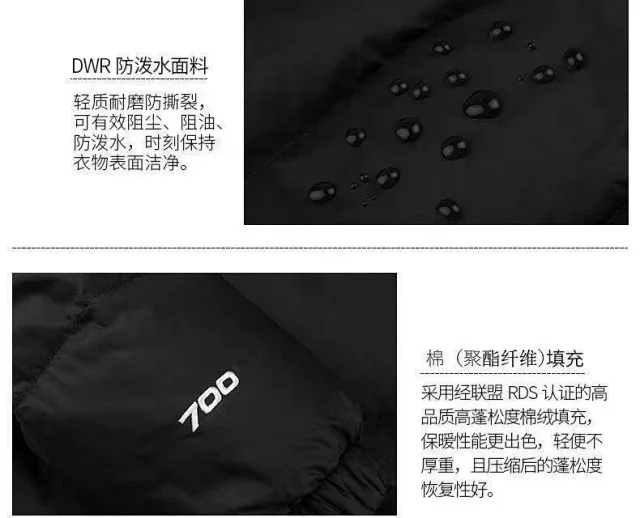 The North Face Down Jackets 1996 Nuptse Color-Block Puffer Jacket product detail image 2