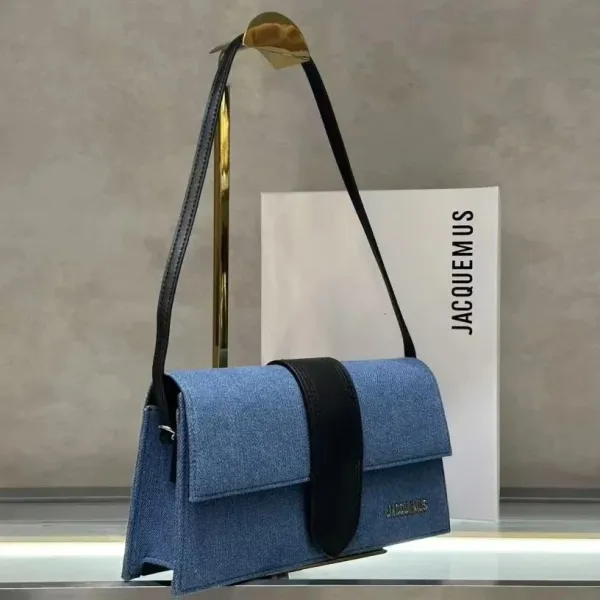 Jacquemus Le Chiquito Denim Blue Shoulder Bag - 5