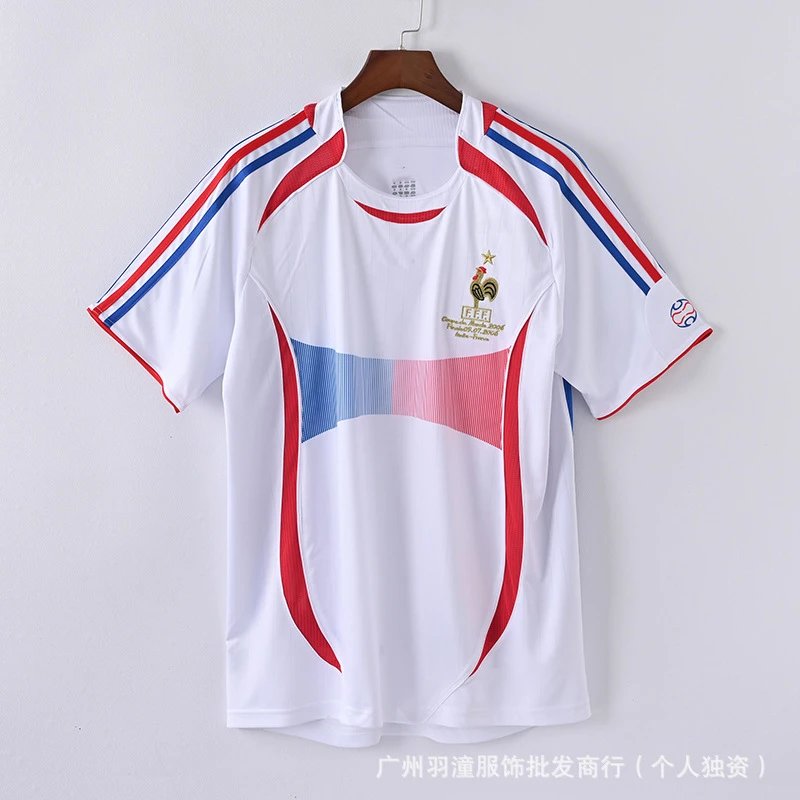 Spain National Team 1994 World Cup Away Jersey White/Red/Orange Polo - 19