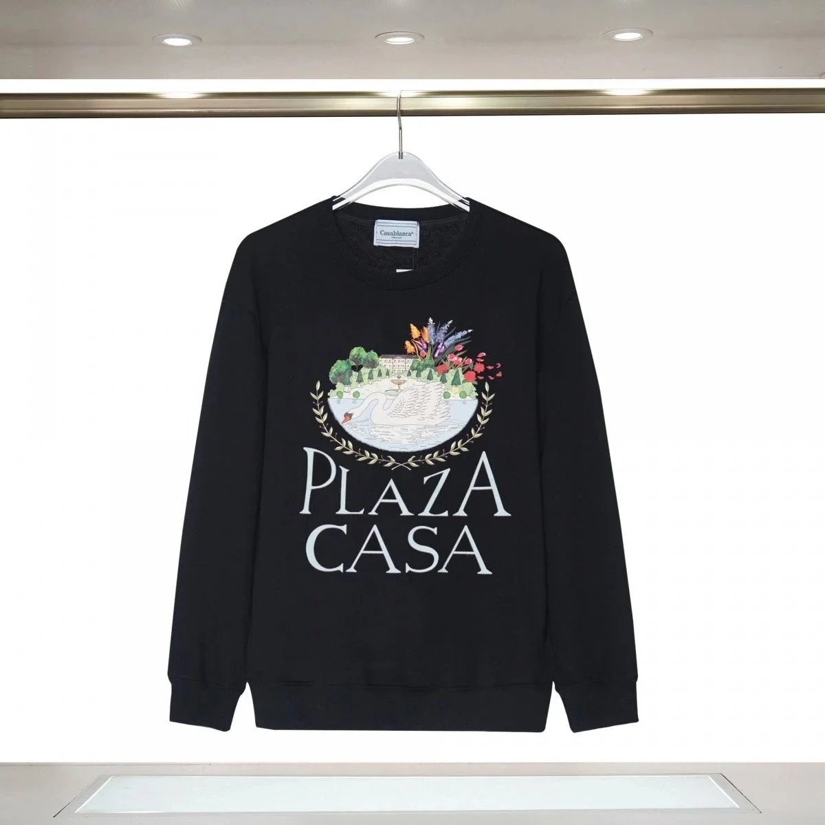 Casablanca Plaza Casa Black Hoodie - 1