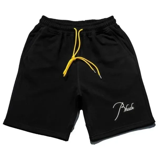 Rhude Logo Swim Shorts Black - 10