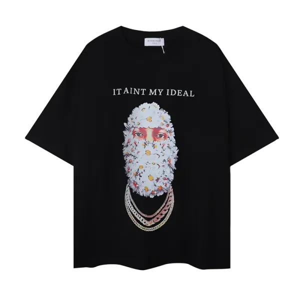 Off-White It Ain't My Ideal Floral Mask T-Shirt Black - 1