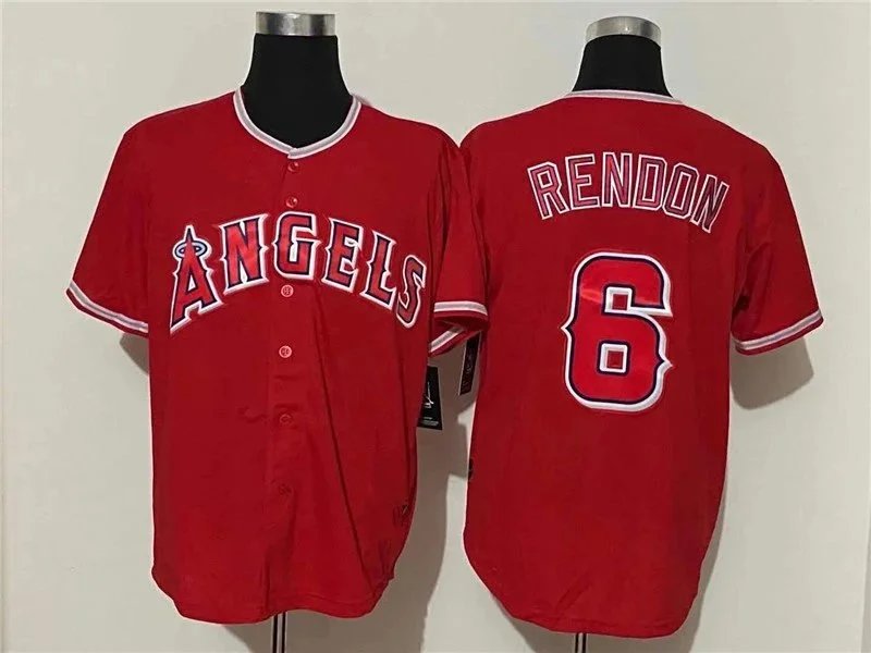 MLB Los Angeles Angels Baseball Jerseys — Red and White product photo 2