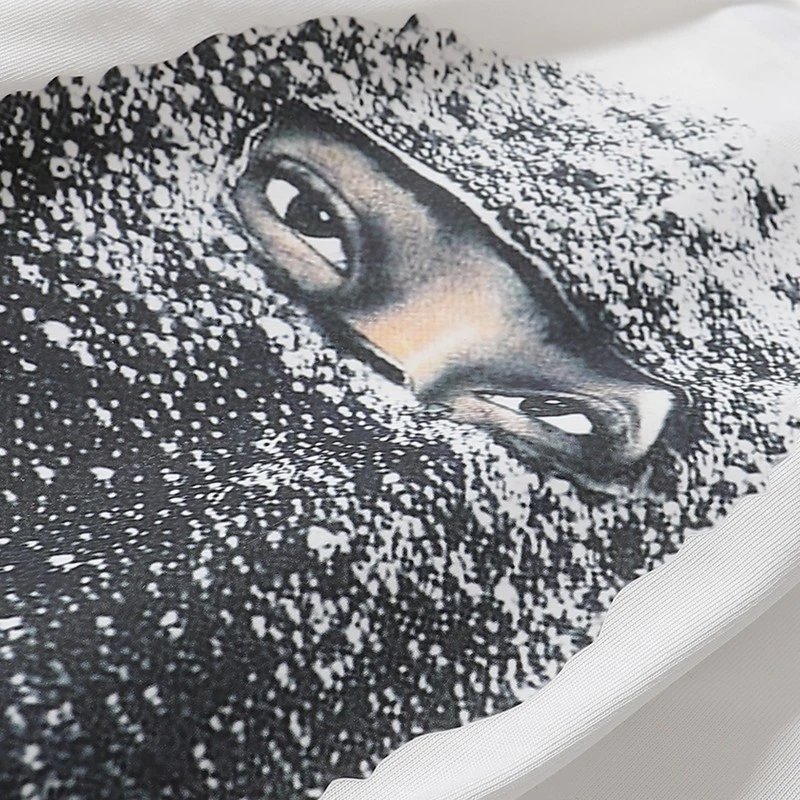Off-White Balaclava Print White T-Shirt - 7