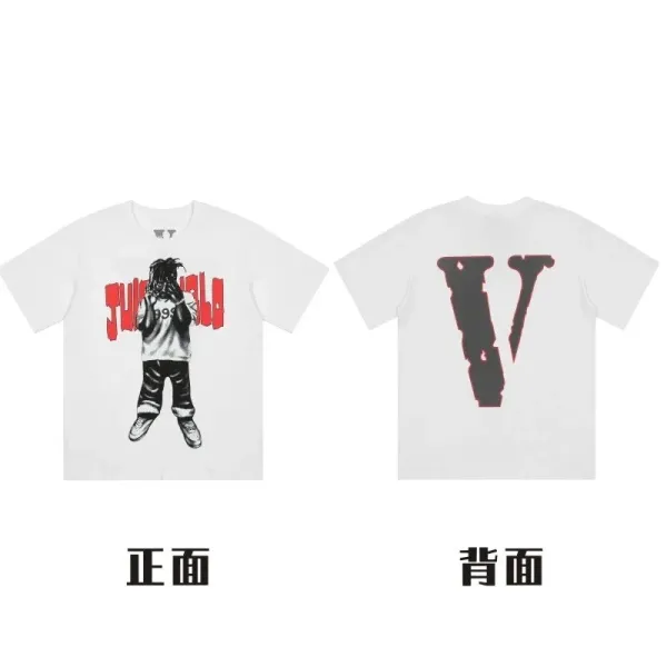 Vlone x Juice WRLD Graphic Print White T-Shirt - 1