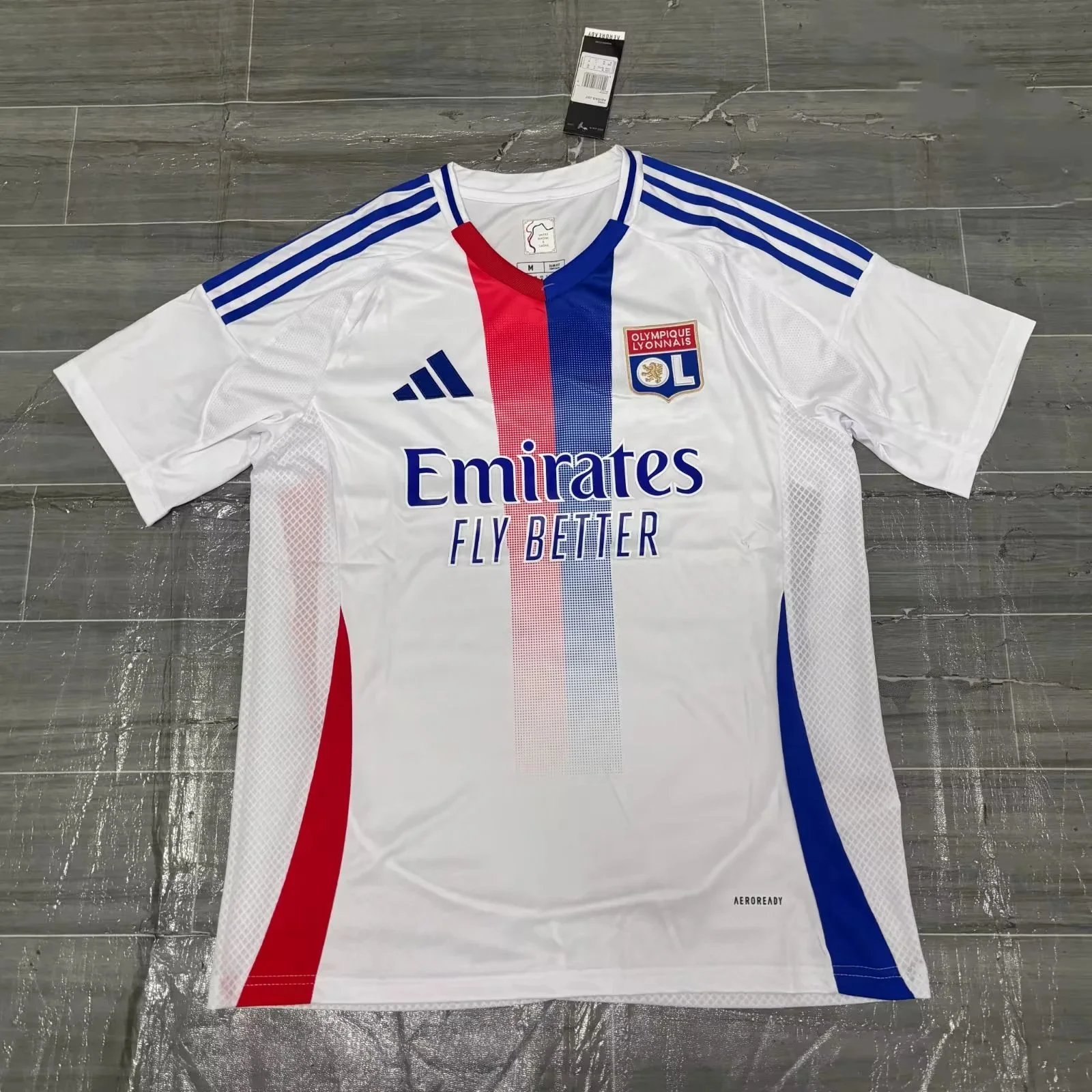 Adidas Olympique Lyonnais 2023-24 Away Jersey White/Red/Blue - 1