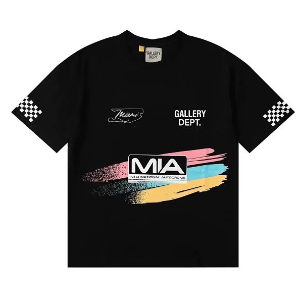 Gallery Dept x Miami International Autodrome Graphic T-Shirt Black product listing in Litbuy spreadsheet finds