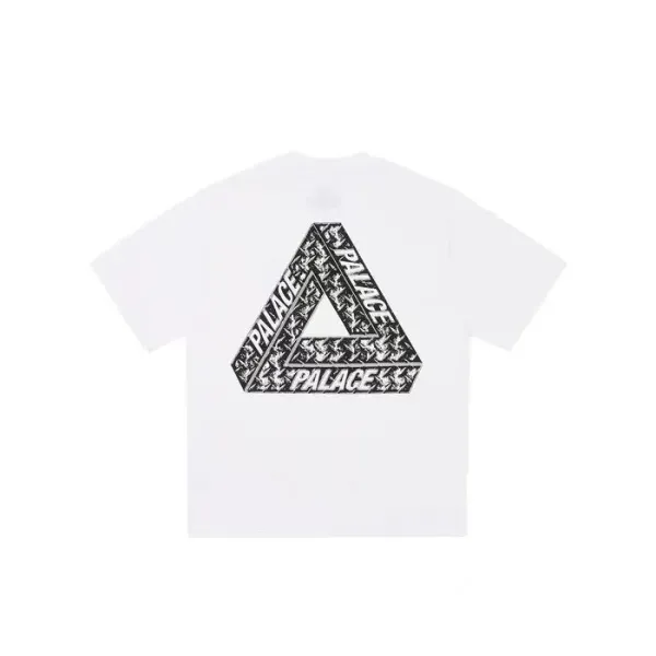 Palace Tri-Force Flame White T-Shirt - 7