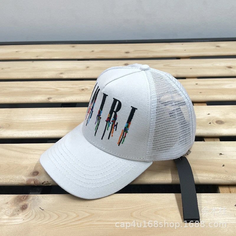 AMI Paris Logo Embroidered Two-Tone Baseball Cap - 63