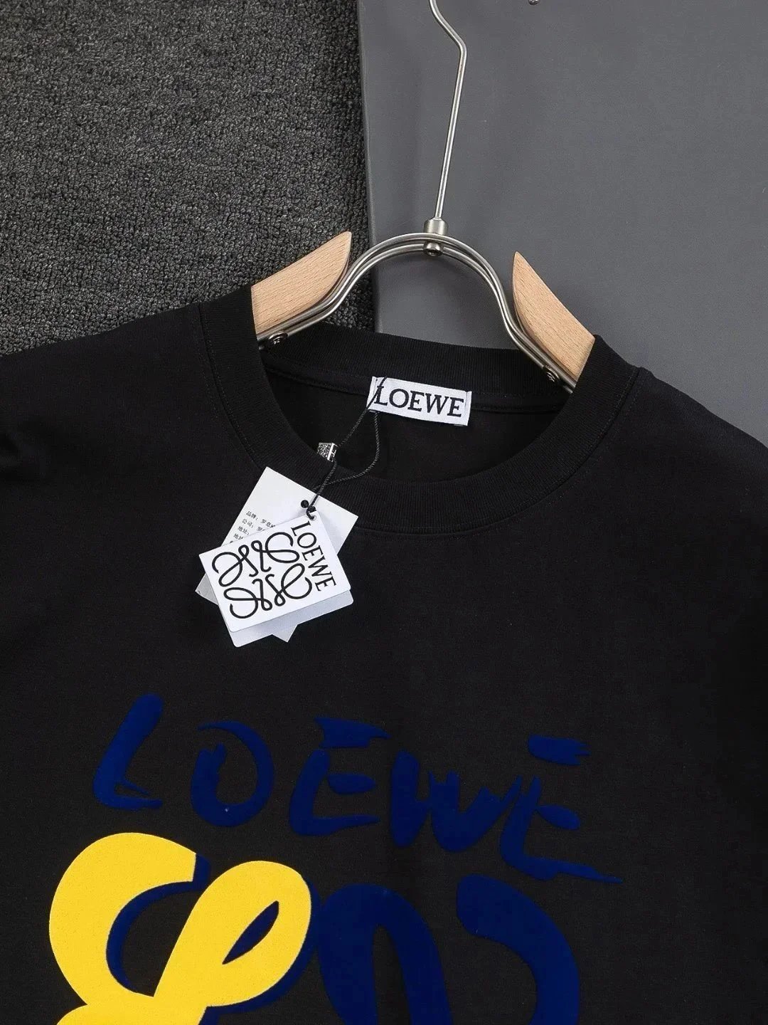 Loewe Elephant Palm Embroidered White T-Shirt - 5
