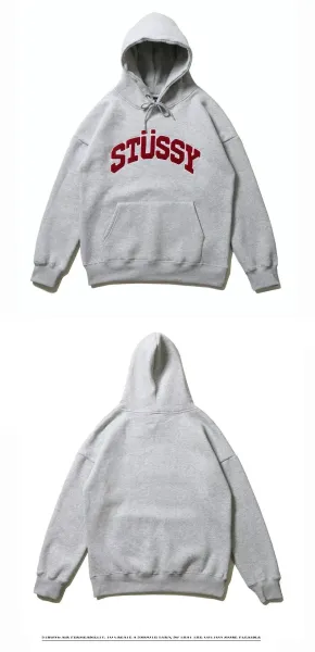 Stüssy Arch Logo Hoodie Black - 5
