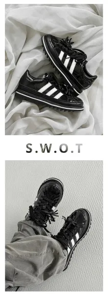 Adidas Originals Superstar Platform Patent Black White Sneakers - 11