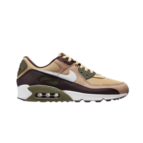 Nike Air Max 90 Beige Olive Brown Running Shoes - 1