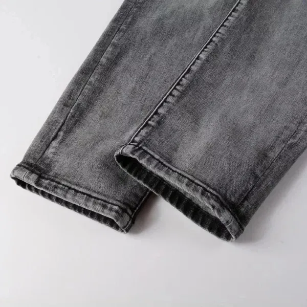 Amiri Distressed Black Slim Fit Jeans - 6