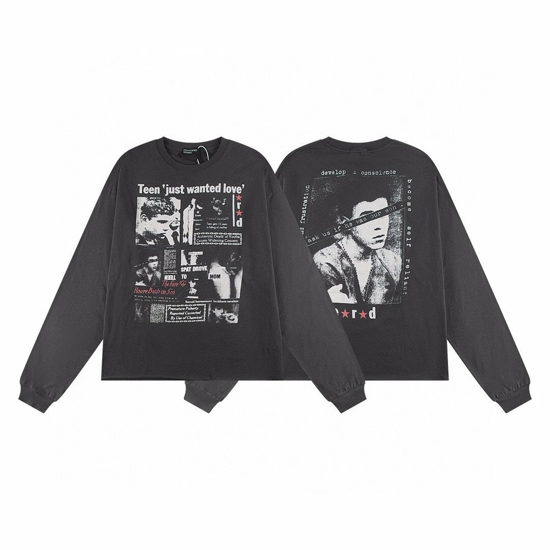 GRA Ideology Materialised Black Graphic T-Shirt - 19
