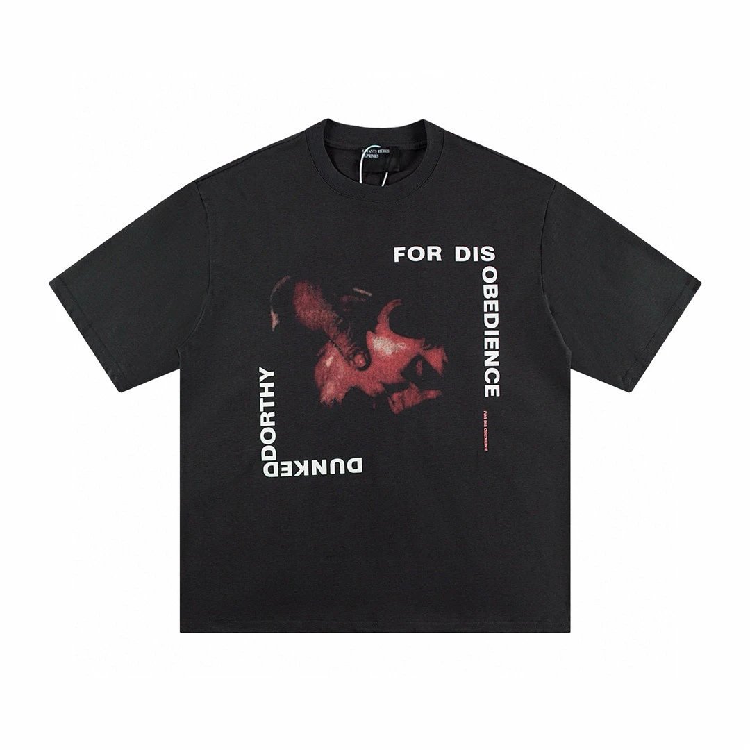 GRA Ideology Materialised Black Graphic T-Shirt - 27