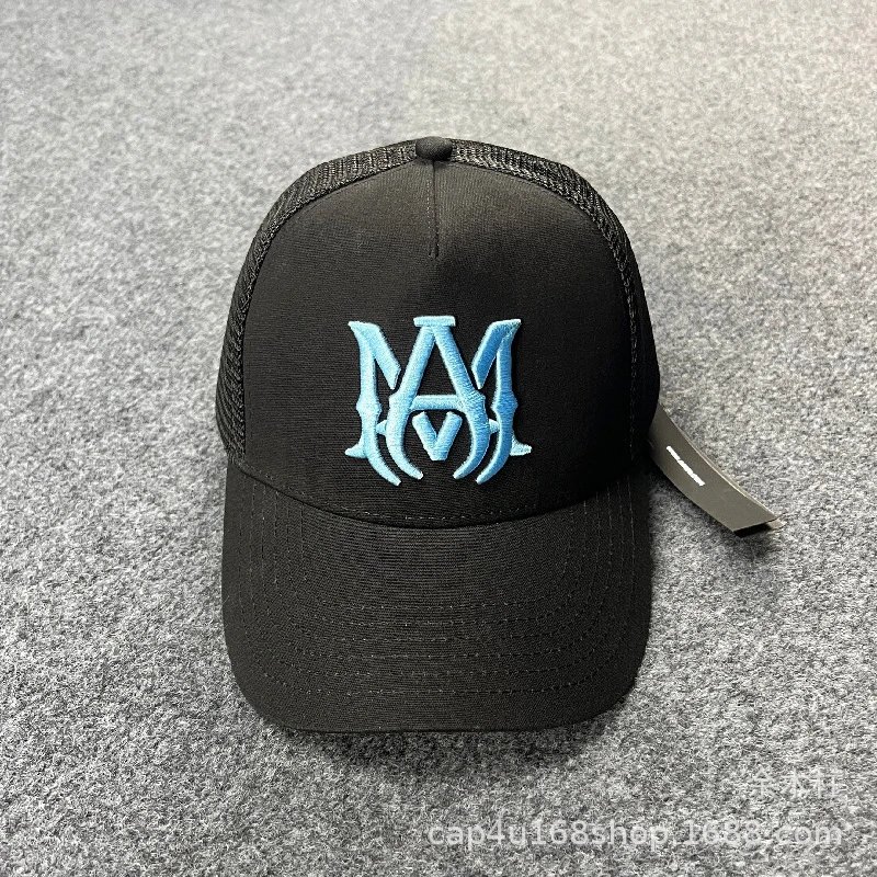 AMI Paris Logo Embroidered Two-Tone Baseball Cap - 7