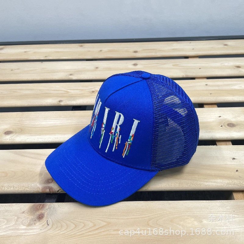 AMI Paris Logo Embroidered Two-Tone Baseball Cap - 59