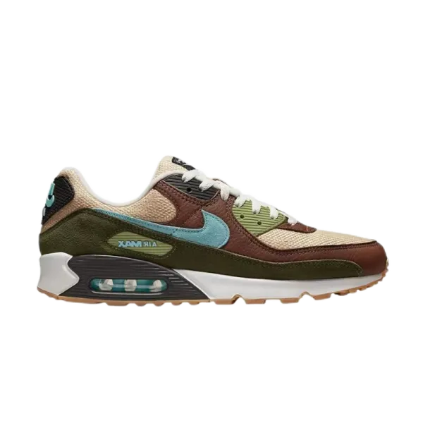 Nike Air Max 90 Light Aqua Gray Sneakers - 17