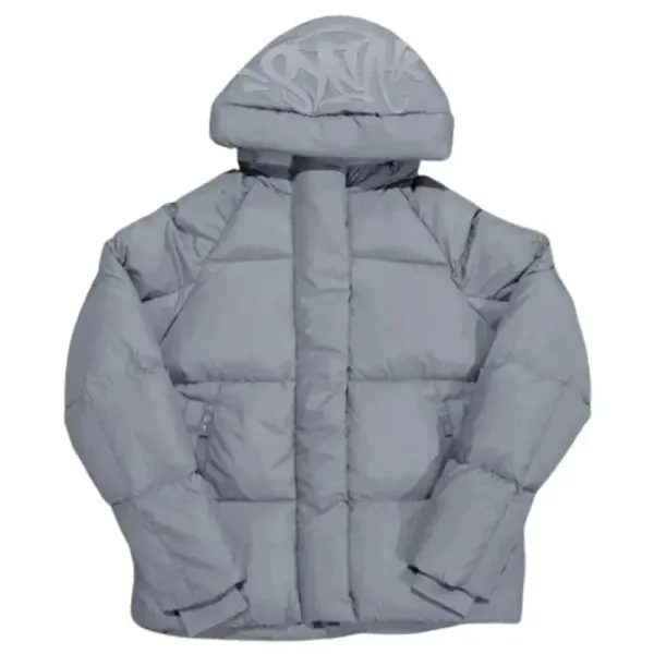Corteiz x GRA Down Jacket Black Mint Graffiti Hooded Parka - 7