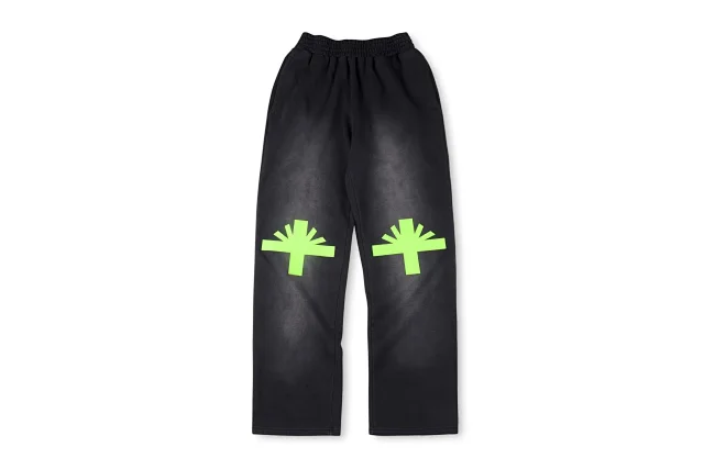 Vertabrae Trousers Elastic-Waist Graphic-Print Sweatpants product detail image 2