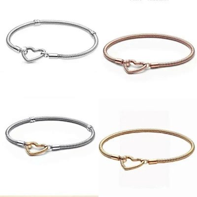 Pandora Heart Lock Snake Chain Bracelet [30 styles]
