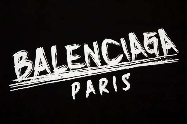 Balenciaga Logo Wave T-Shirt White - 7