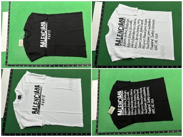 Balenciaga Logo Wave T-Shirt White - 3