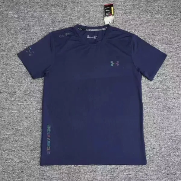 Under Armour Threadborne Tech T-Shirt Charcoal Gray Activewear Top - 5