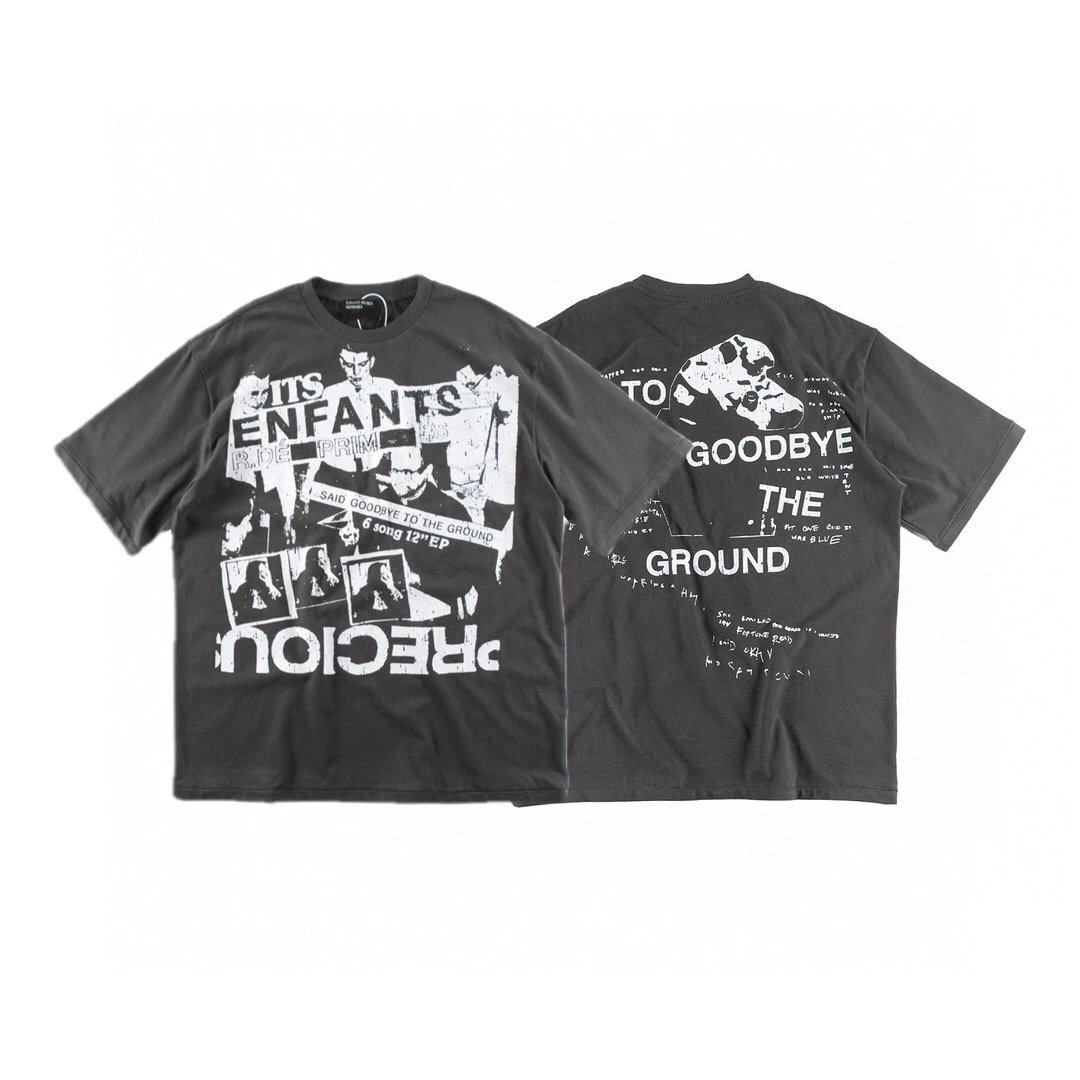 GRA Ideology Materialised Black Graphic T-Shirt - 24