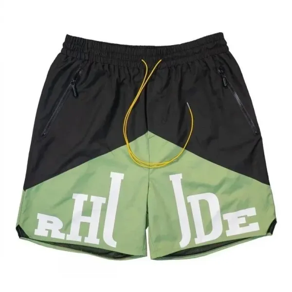 Rhude Logo Swim Shorts Black - 7