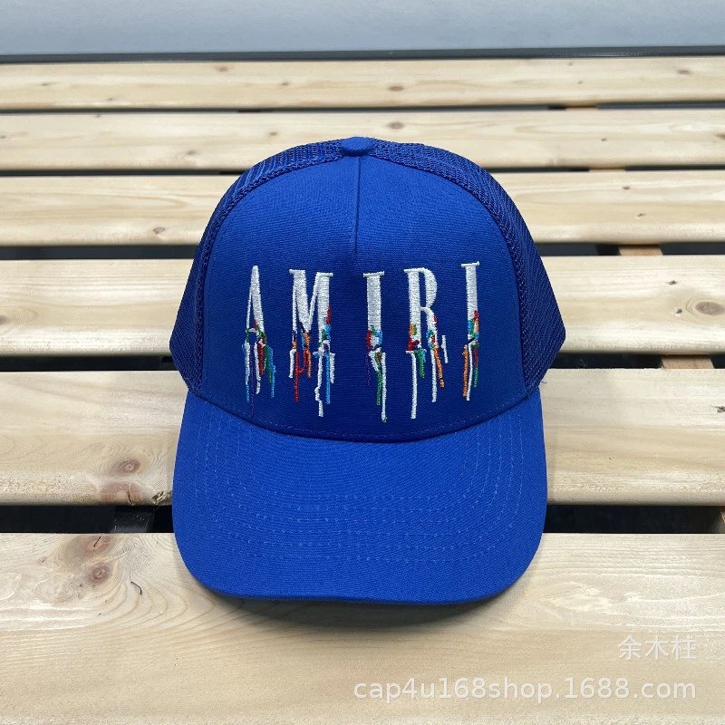 AMI Paris Logo Embroidered Two-Tone Baseball Cap - 58