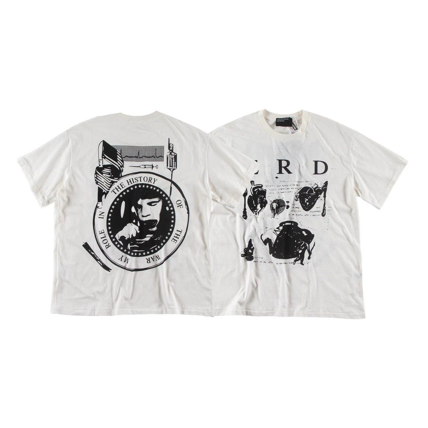 GRA Ideology Materialised Black Graphic T-Shirt - 34