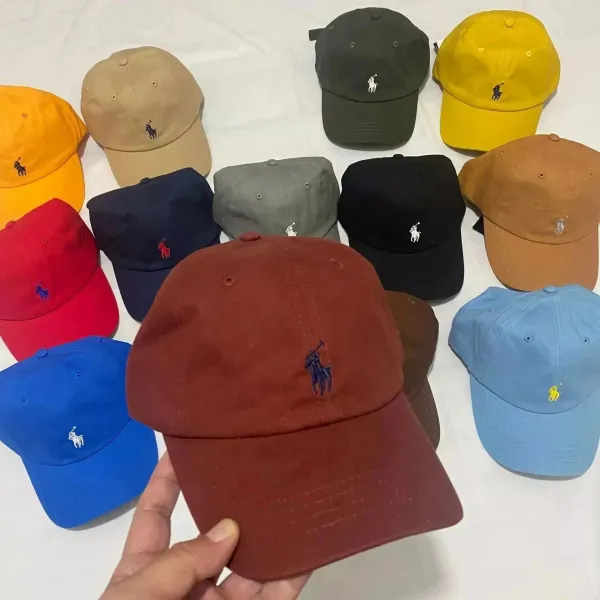 Ralph Lauren Polo Player Embroidered Baseball Cap Navy - 7