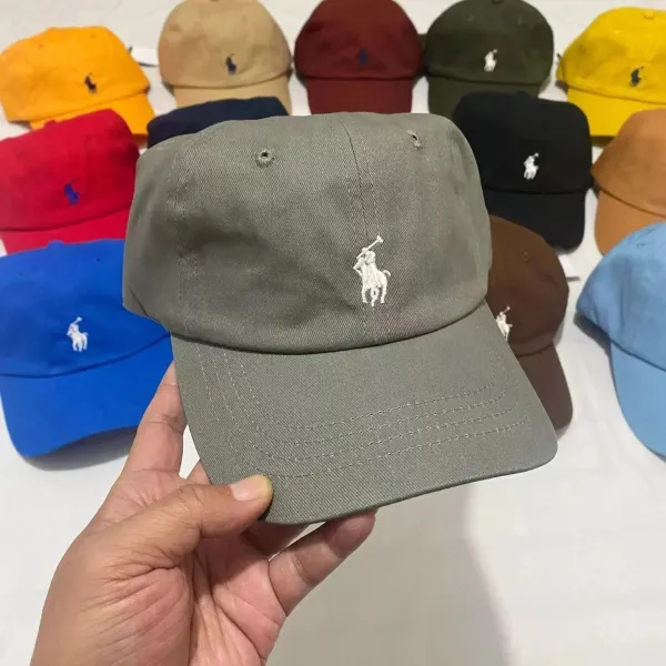 Ralph Lauren Polo Player Embroidered Baseball Cap Navy - 11