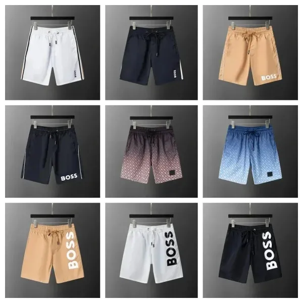 Hugo Boss Logo Print Swim Shorts Black - 3