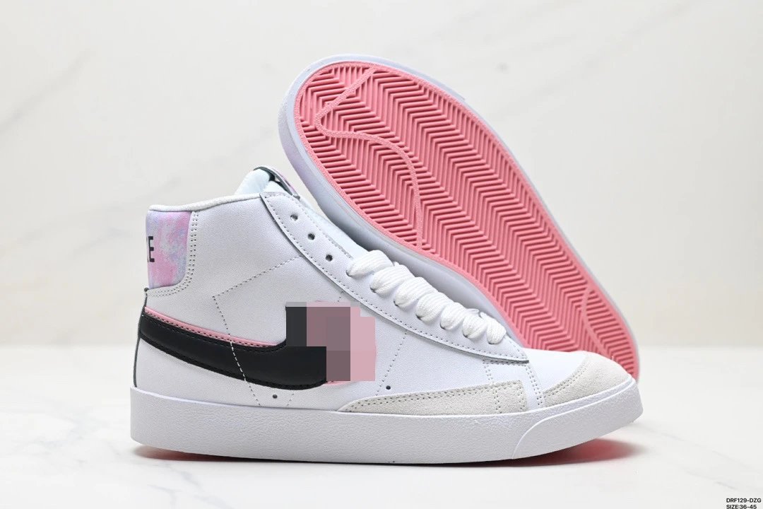 Nike Blazer Mid '77 Black White Sneakers - 4