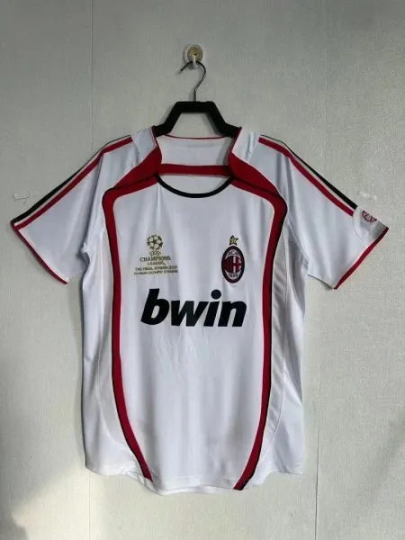 AC Milan 2007 UEFA Champions League Final Commemorative Away Jersey White/Red - 1