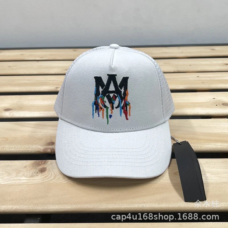AMI Paris Logo Embroidered Two-Tone Baseball Cap - 66