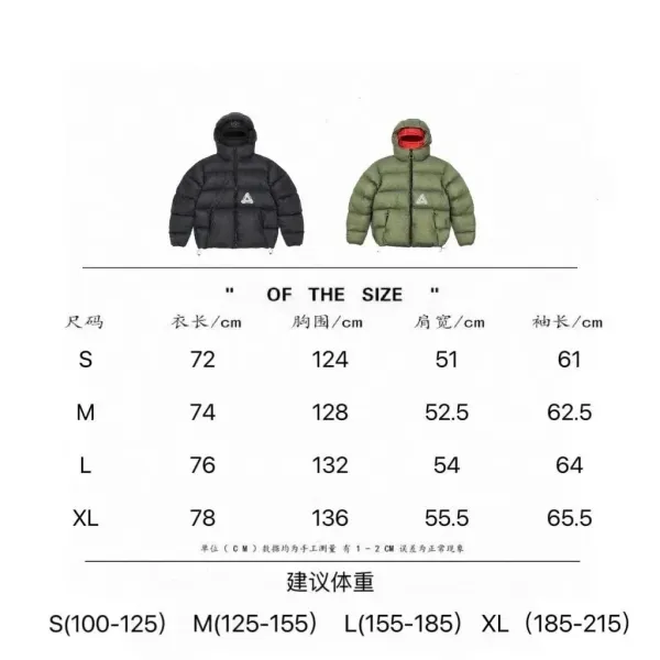 Palace Tri-Logo Down Jacket Black - 2