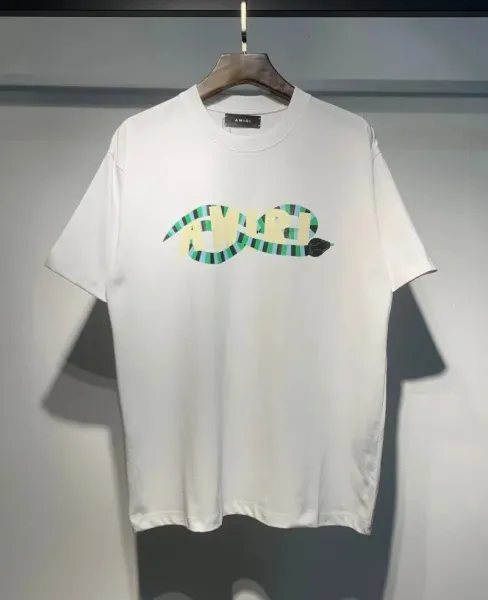 Amiri Snake Logo Graphic T-Shirt White - 1