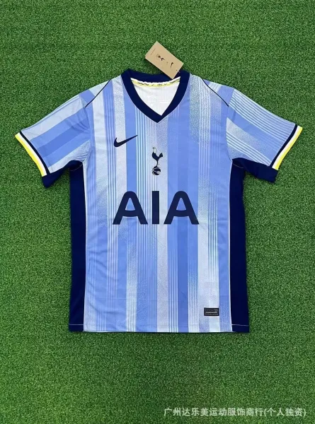 Nike Tottenham Hotspur 2023-24 Third Jersey Light Blue Striped Jersey - 1