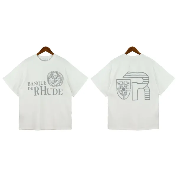Rhude Banque de Rhude Black Graphic T-Shirt - 8