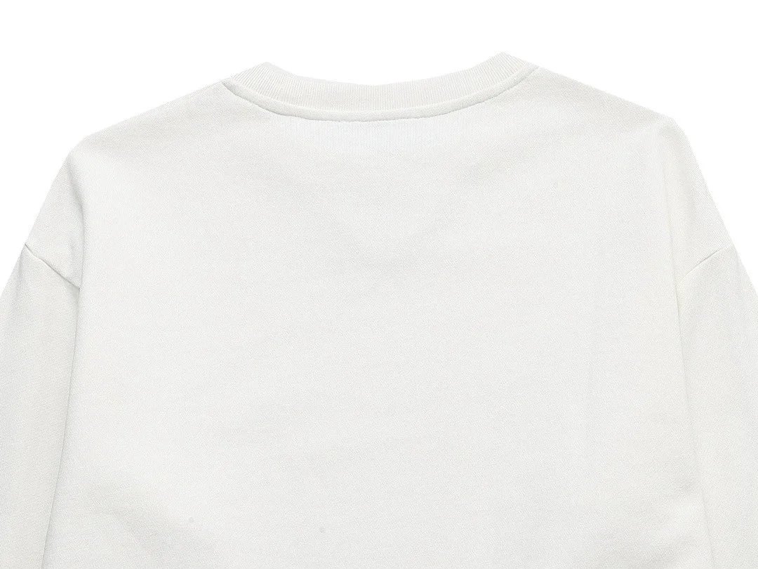 Prada Logo Embroidered Cream Sweater - 7