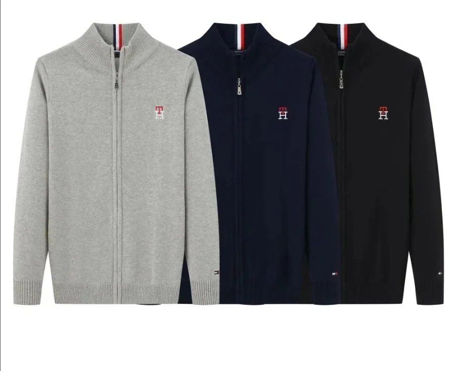 Tommy Hilfiger Classic Logo Crewneck Sweater Gray - 5